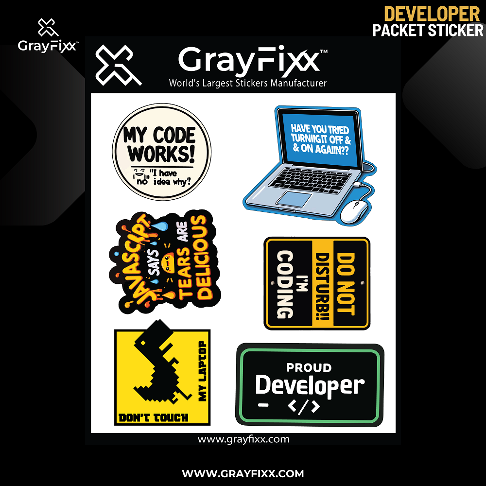 Developer & Programming Packet Sticker | Bike & Helmet Stickers